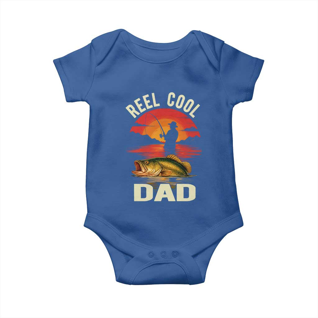 Funny Fishing Dad Baby Onesie Reel Cool Dad - Wonder Print Shop