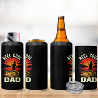 Funny Fishing Dad 4 in 1 Can Cooler Tumbler Reel Cool Dad - Wonder Print Shop