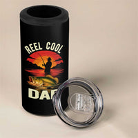 Funny Fishing Dad 4 in 1 Can Cooler Tumbler Reel Cool Dad - Wonder Print Shop