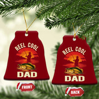 Funny Fishing Dad Ceramic Ornament Reel Cool Dad - Wonder Print Shop