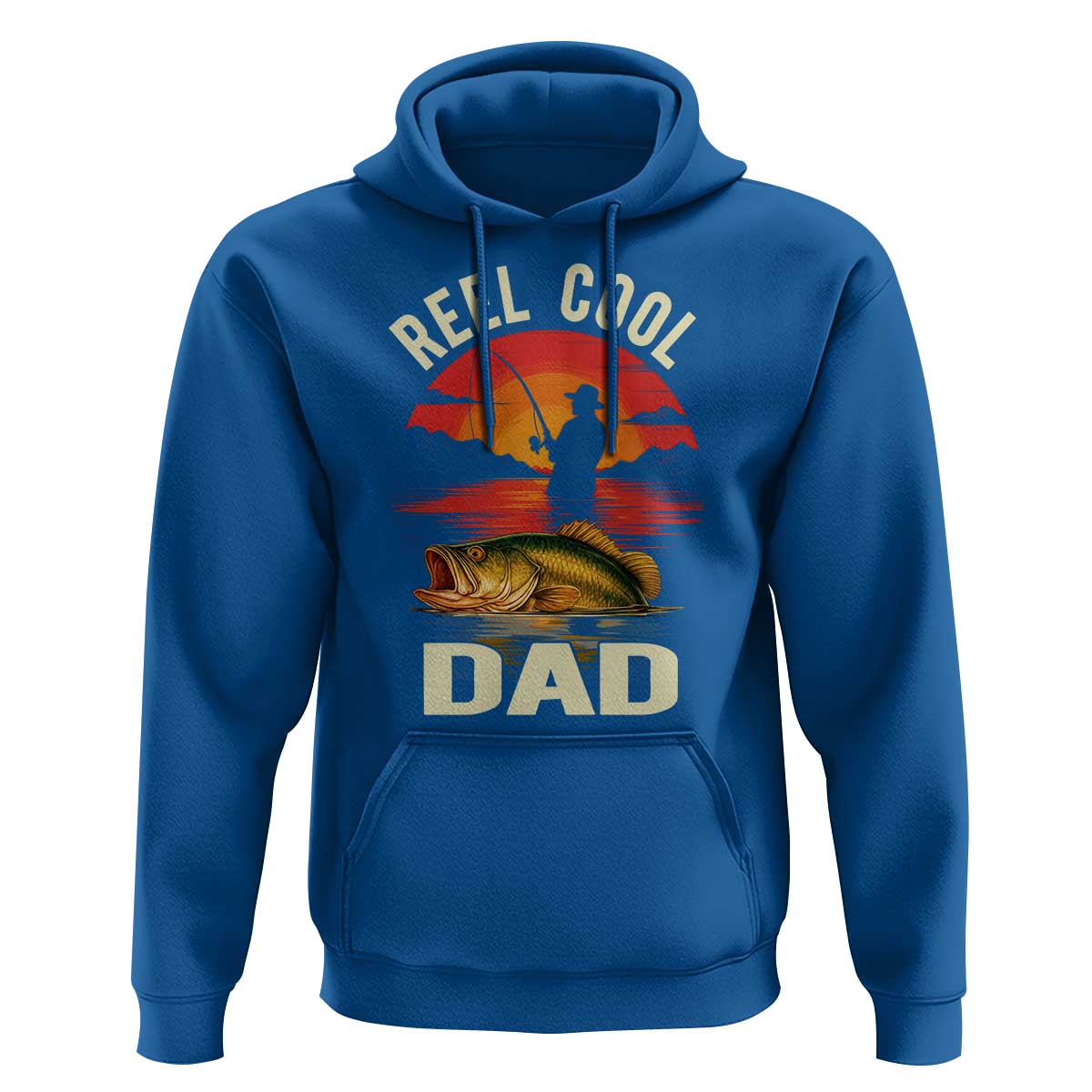 Funny Fishing Dad Hoodie Reel Cool Dad - Wonder Print Shop