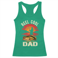Funny Fishing Dad Racerback Tank Top Reel Cool Dad - Wonder Print Shop