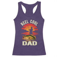Funny Fishing Dad Racerback Tank Top Reel Cool Dad - Wonder Print Shop
