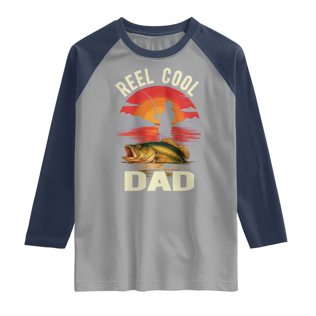 Funny Fishing Dad Raglan Shirt Reel Cool Dad - Wonder Print Shop
