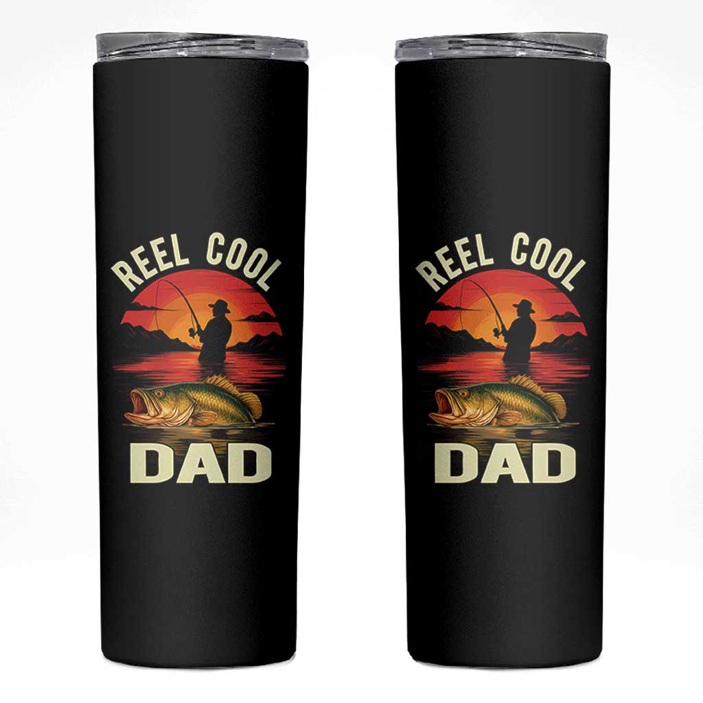 Funny Fishing Dad Skinny Tumbler Reel Cool Dad - Wonder Print Shop