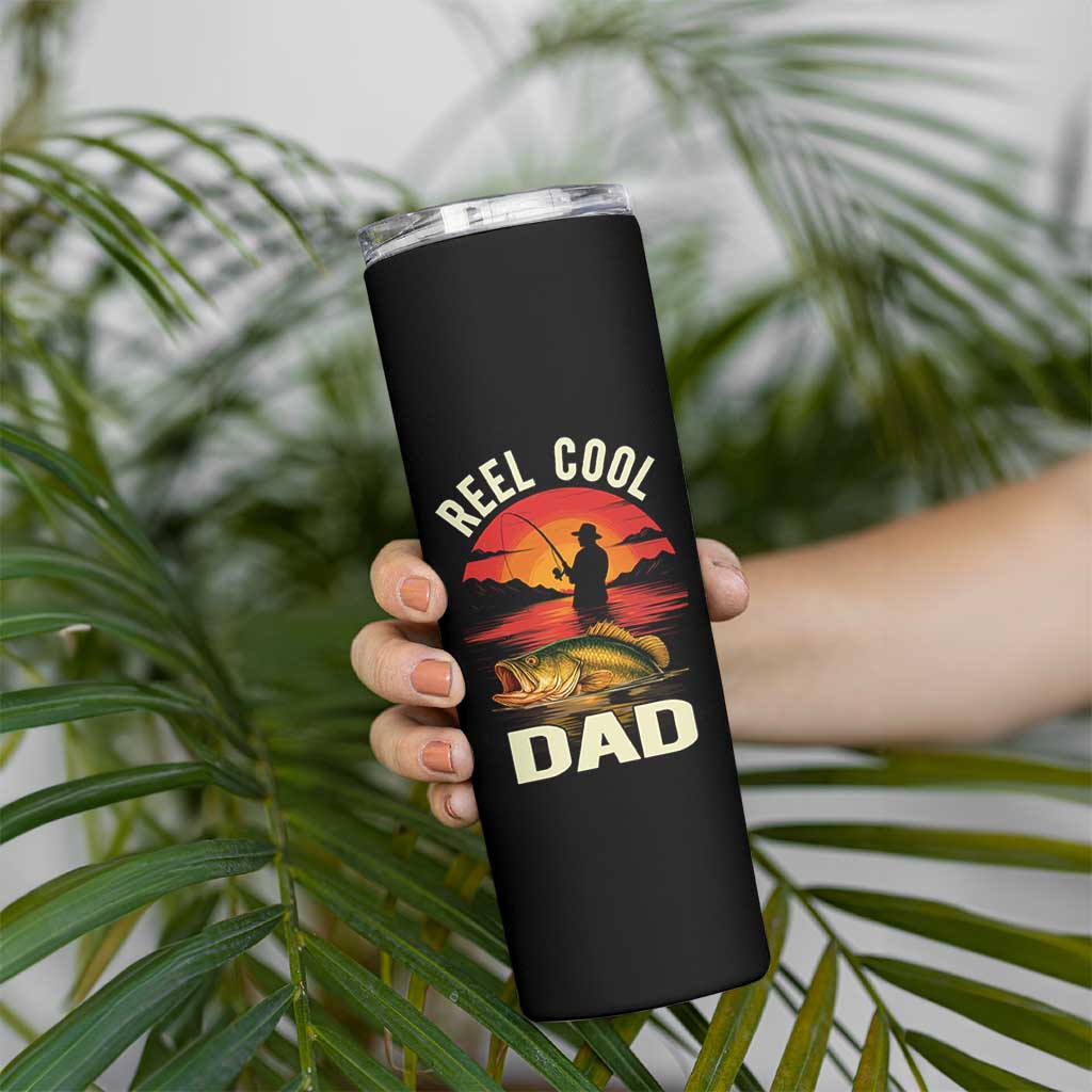 Funny Fishing Dad Skinny Tumbler Reel Cool Dad - Wonder Print Shop