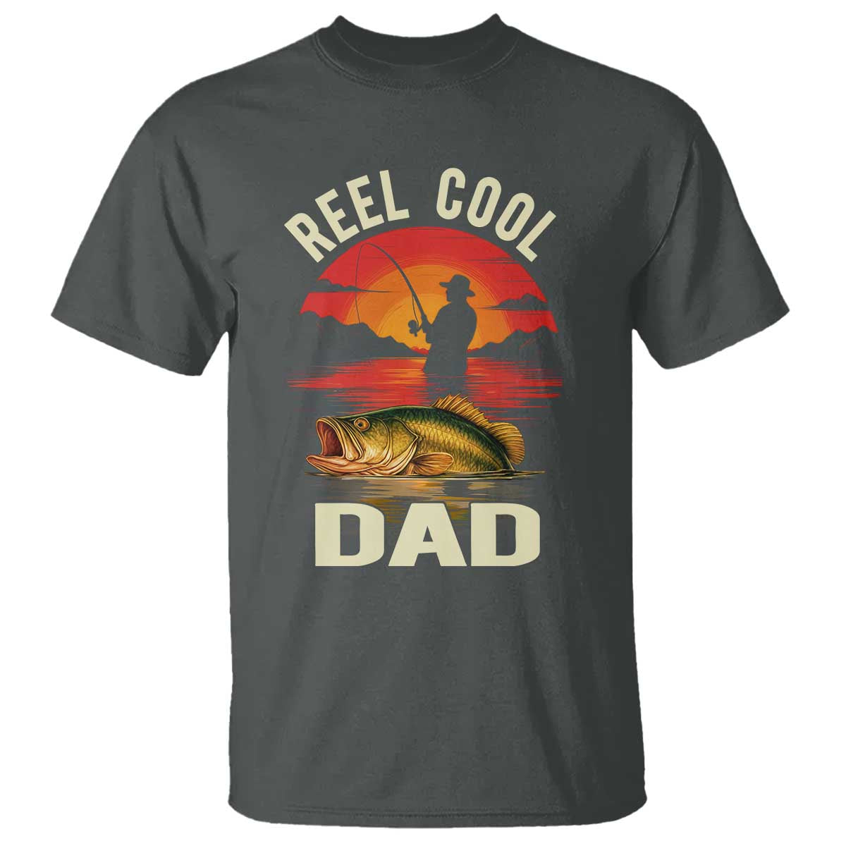 Funny Fishing Dad T Shirt Reel Cool Dad - Wonder Print Shop