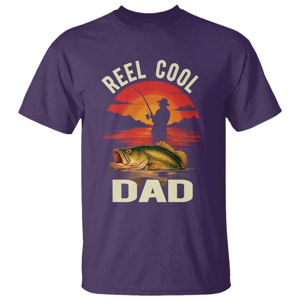 Funny Fishing Dad T Shirt Reel Cool Dad - Wonder Print Shop