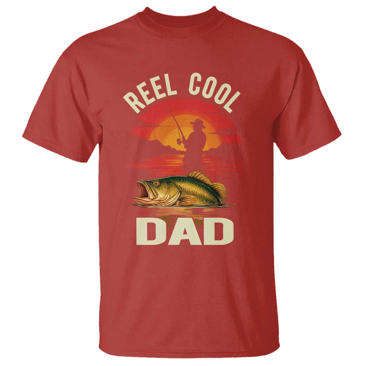 Funny Fishing Dad T Shirt Reel Cool Dad - Wonder Print Shop