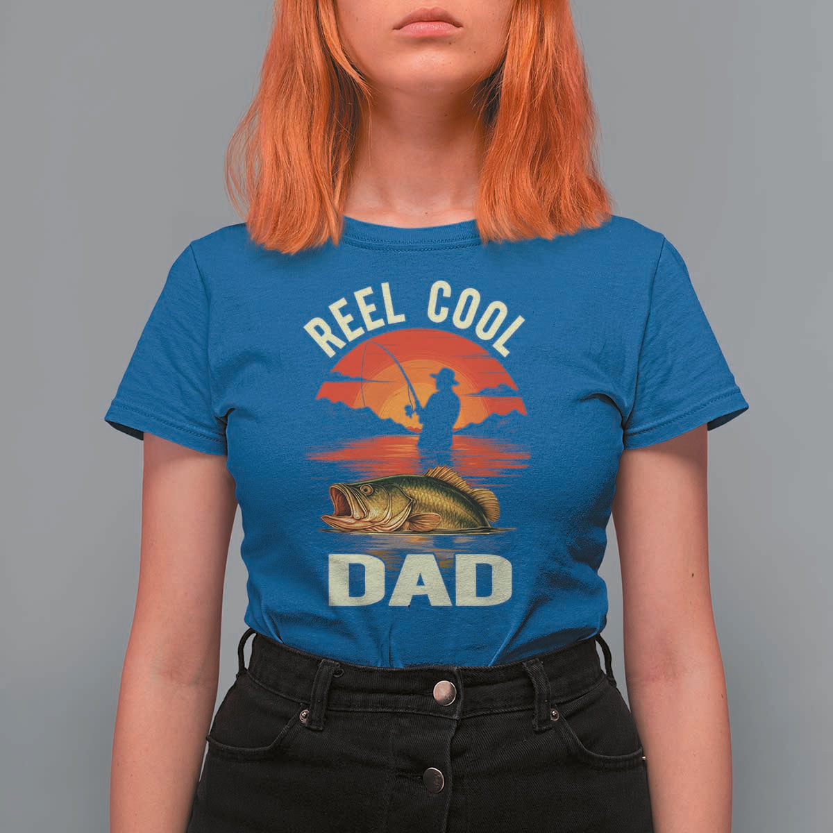 Funny Fishing Dad T Shirt For Women Reel Cool Dad - Wonder Print Shop