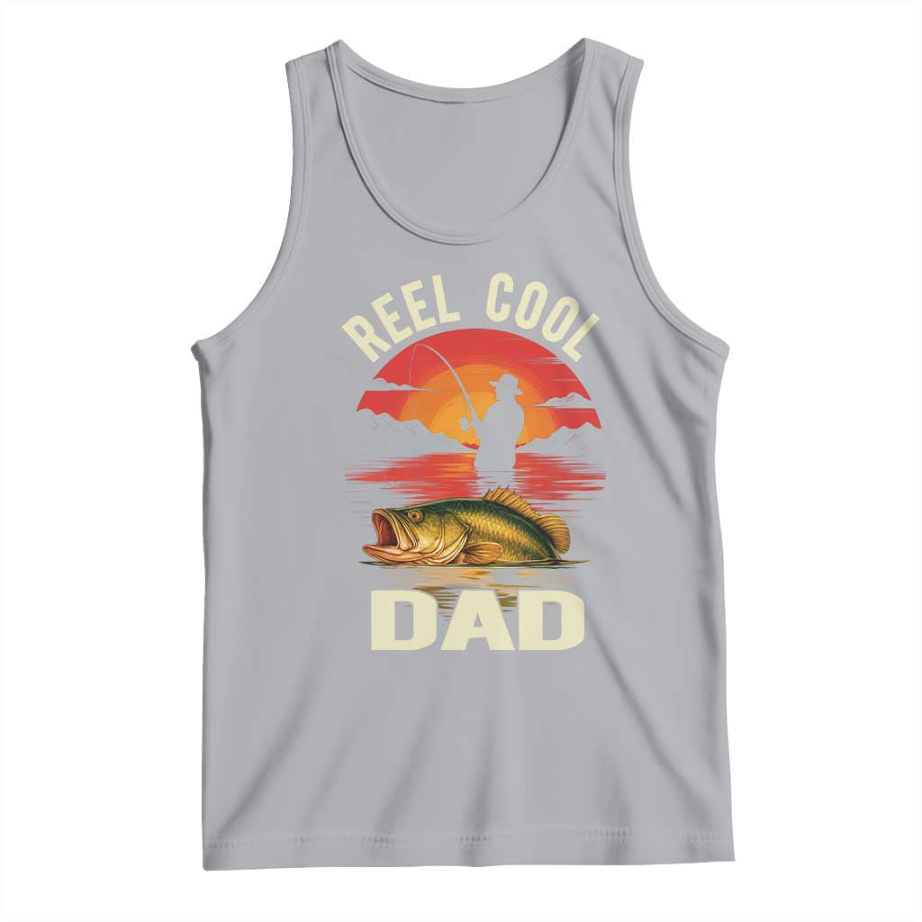 Funny Fishing Dad Tank Top Reel Cool Dad - Wonder Print Shop