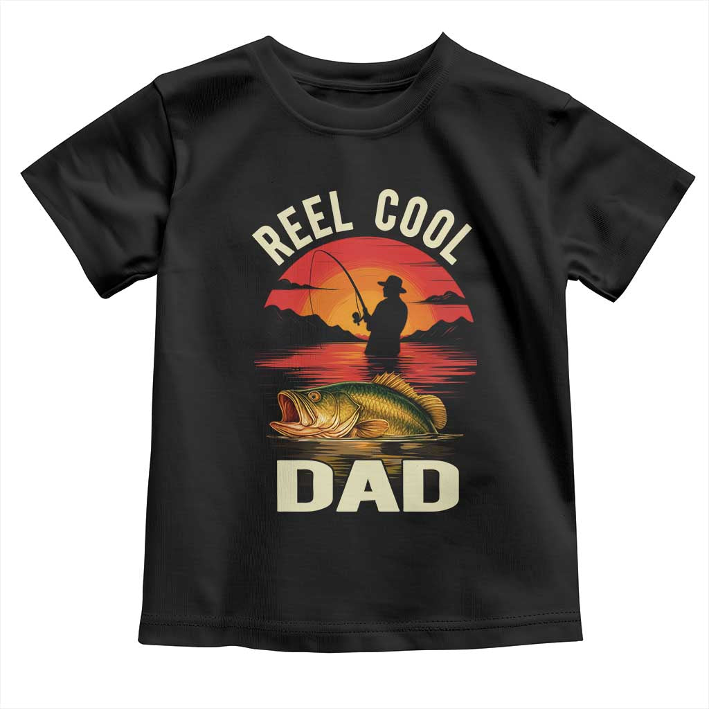 Funny Fishing Dad Toddler T Shirt Reel Cool Dad - Wonder Print Shop