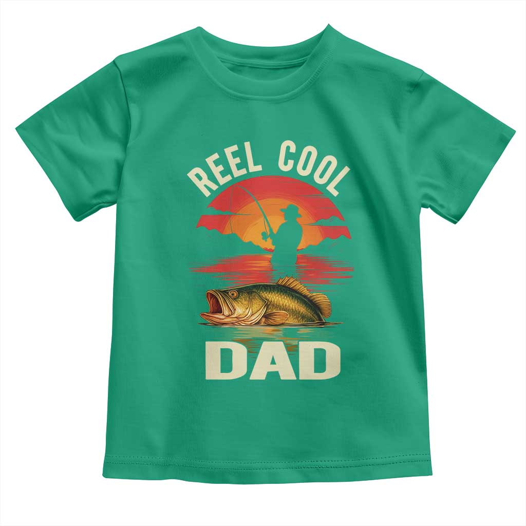 Funny Fishing Dad Toddler T Shirt Reel Cool Dad - Wonder Print Shop