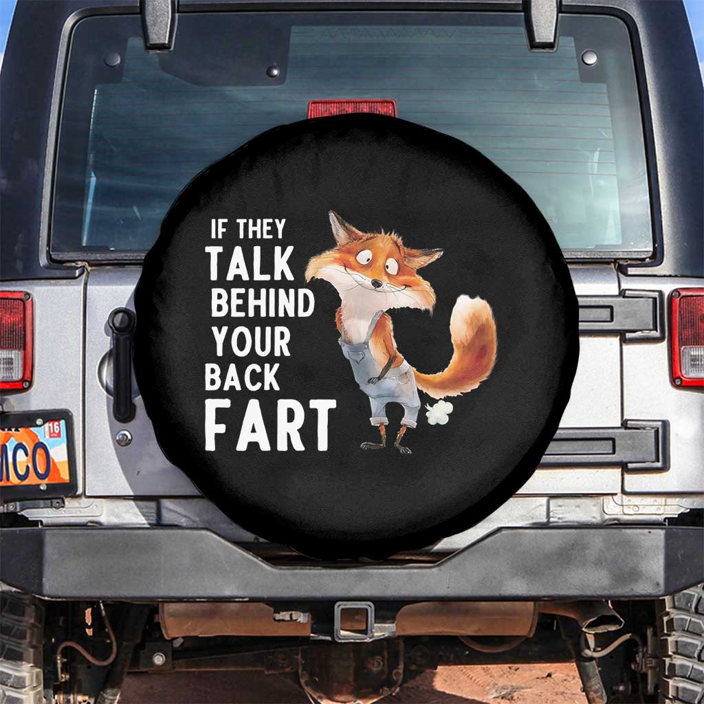 Funny Fox Meme Spare Tire Cover If They Talk Behind Your Back Fart  Naughty Joke - Wonder Print Shop