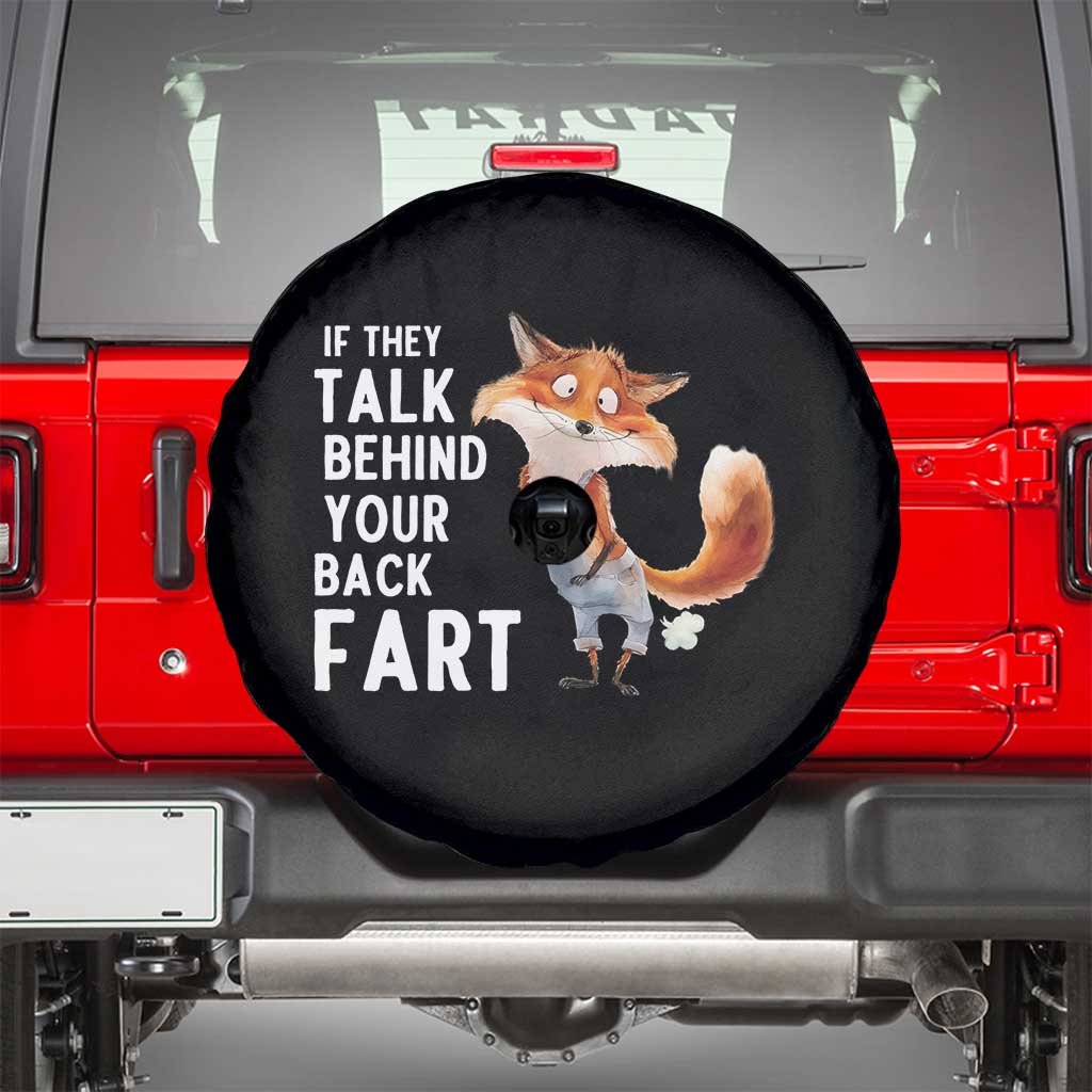 Funny Fox Meme Spare Tire Cover If They Talk Behind Your Back Fart  Naughty Joke - Wonder Print Shop
