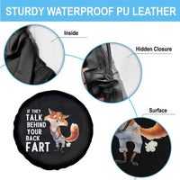 Funny Fox Meme Spare Tire Cover If They Talk Behind Your Back Fart  Naughty Joke - Wonder Print Shop