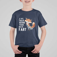 Funny Fox Meme T Shirt For Kid If They Talk Behind Your Back Fart  Naughty Joke - Wonder Print Shop