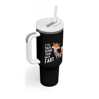 Funny Fox Meme Tumbler With Handle If They Talk Behind Your Back Fart  Naughty Joke - Wonder Print Shop