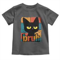 Funny Black Cat Bruh Meme Toddler T Shirt Funny Black Cat - Wonder Print Shop