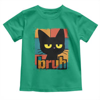 Funny Black Cat Bruh Meme Toddler T Shirt Funny Black Cat - Wonder Print Shop