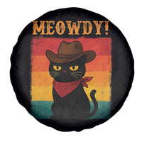 Meowdy Cowboy Cat Spare Tire Cover Cute Black Kitten Country Western - Wonder Print Shop