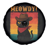 Meowdy Cowboy Cat Spare Tire Cover Cute Black Kitten Country Western - Wonder Print Shop