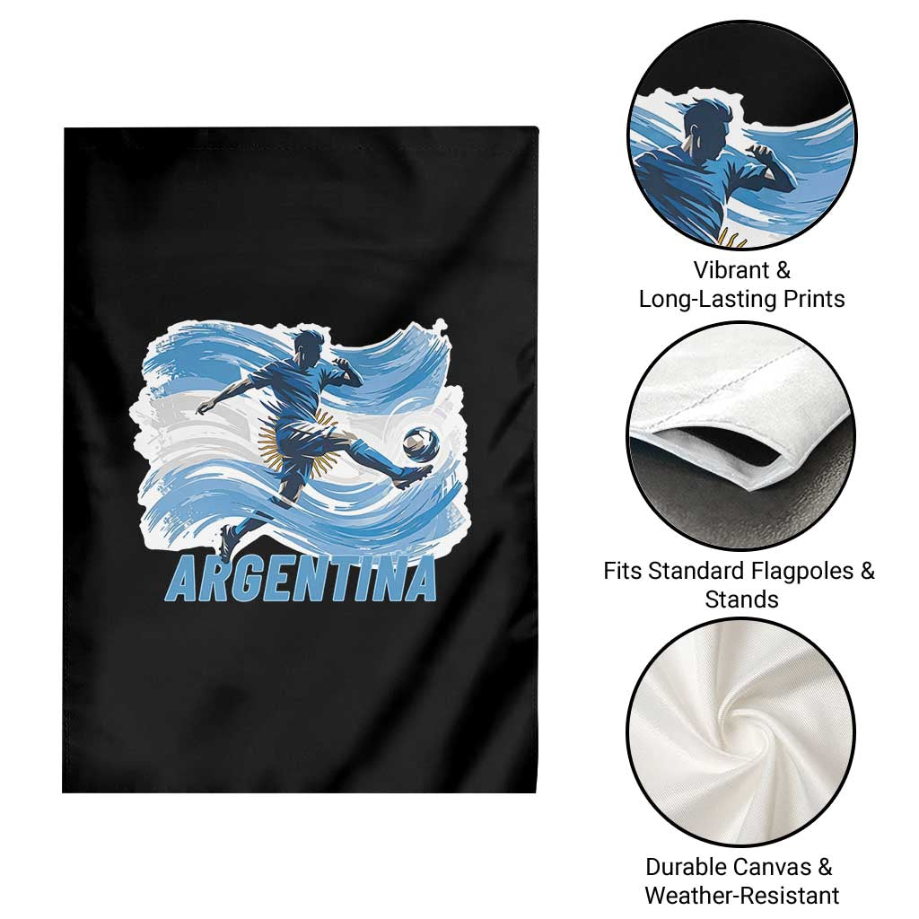 Argentina Soccer Fan Argentinian Flag Patriotic Sports Garden Flag