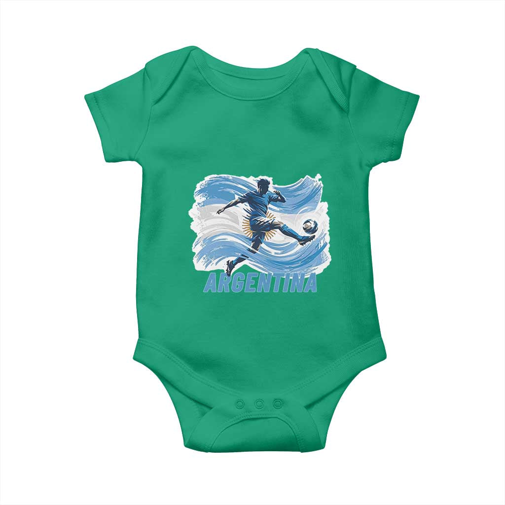 Argentina Soccer Fan Argentinian Flag Patriotic Sports Baby Onesie
