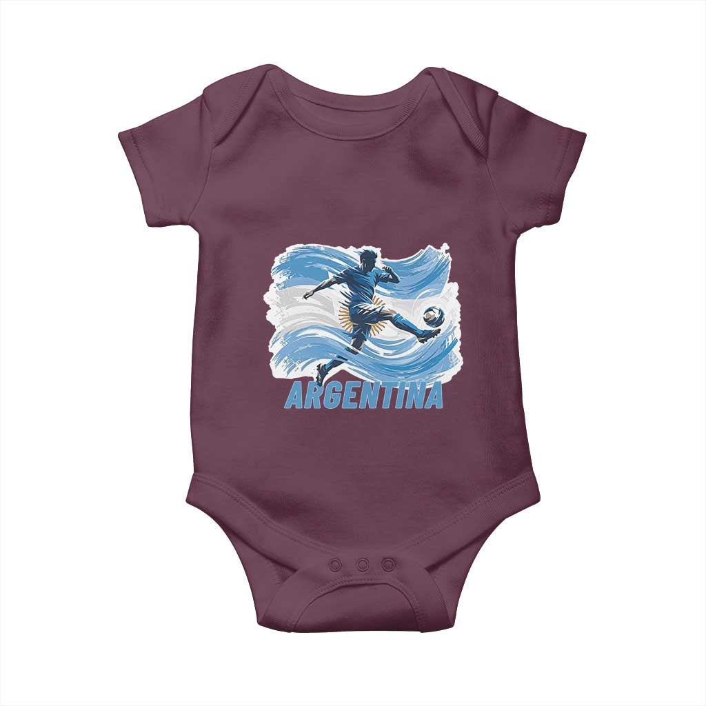 Argentina Soccer Fan Argentinian Flag Patriotic Sports Baby Onesie
