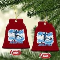 Argentina Soccer Fan Argentinian Flag Patriotic Sports Ceramic Ornament