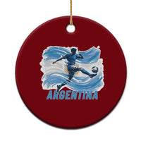 Argentina Soccer Fan Argentinian Flag Patriotic Sports Ceramic Ornament