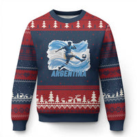 Argentina Soccer Fan Argentinian Flag Patriotic Sports Ugly Christmas Sweater