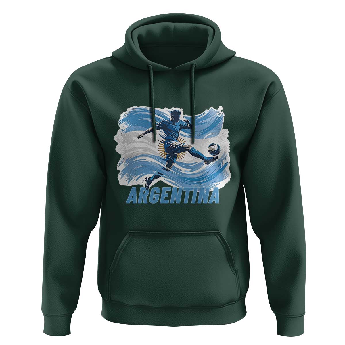 Argentina Soccer Fan Argentinian Flag Patriotic Sports Hoodie