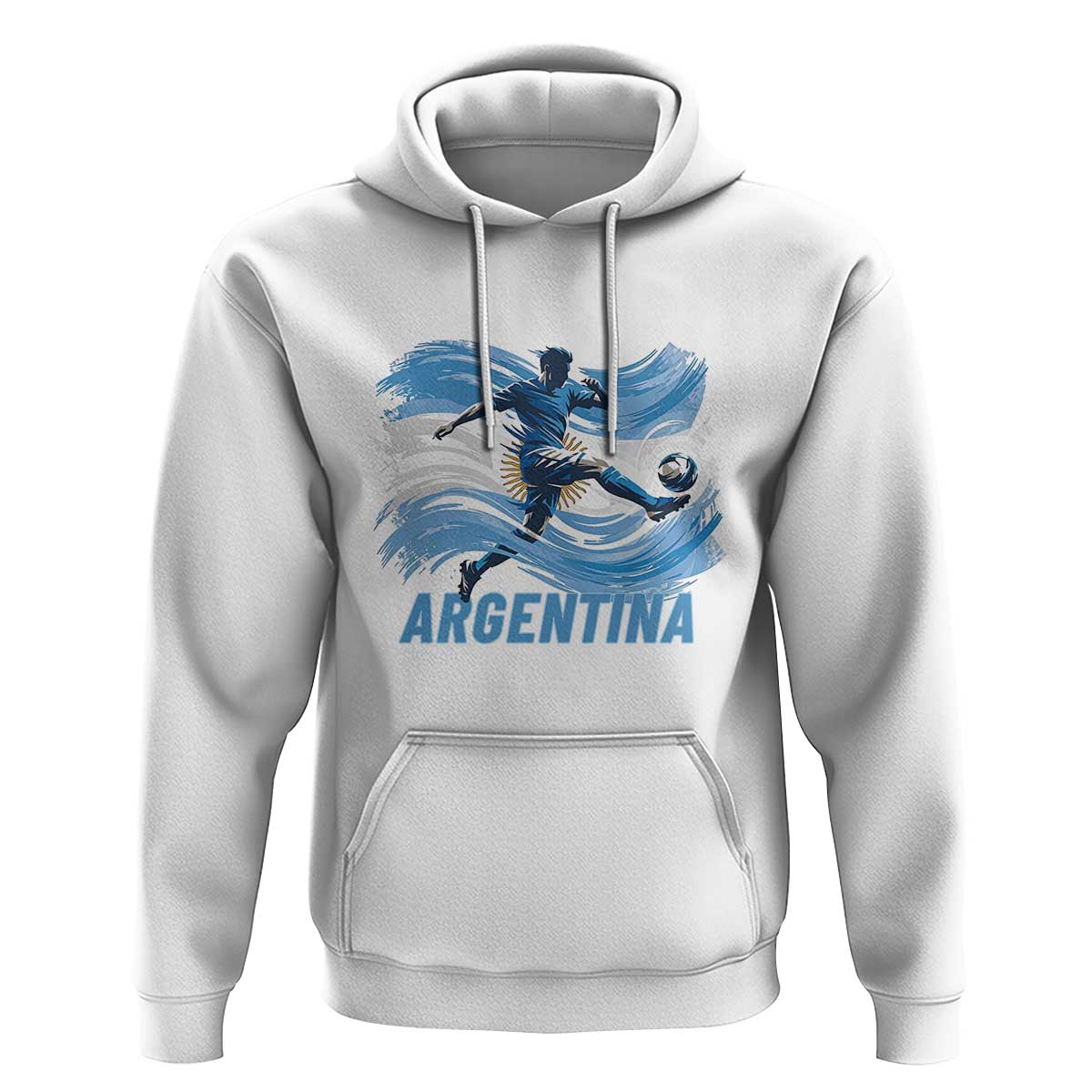 Argentina Soccer Fan Argentinian Flag Patriotic Sports Hoodie