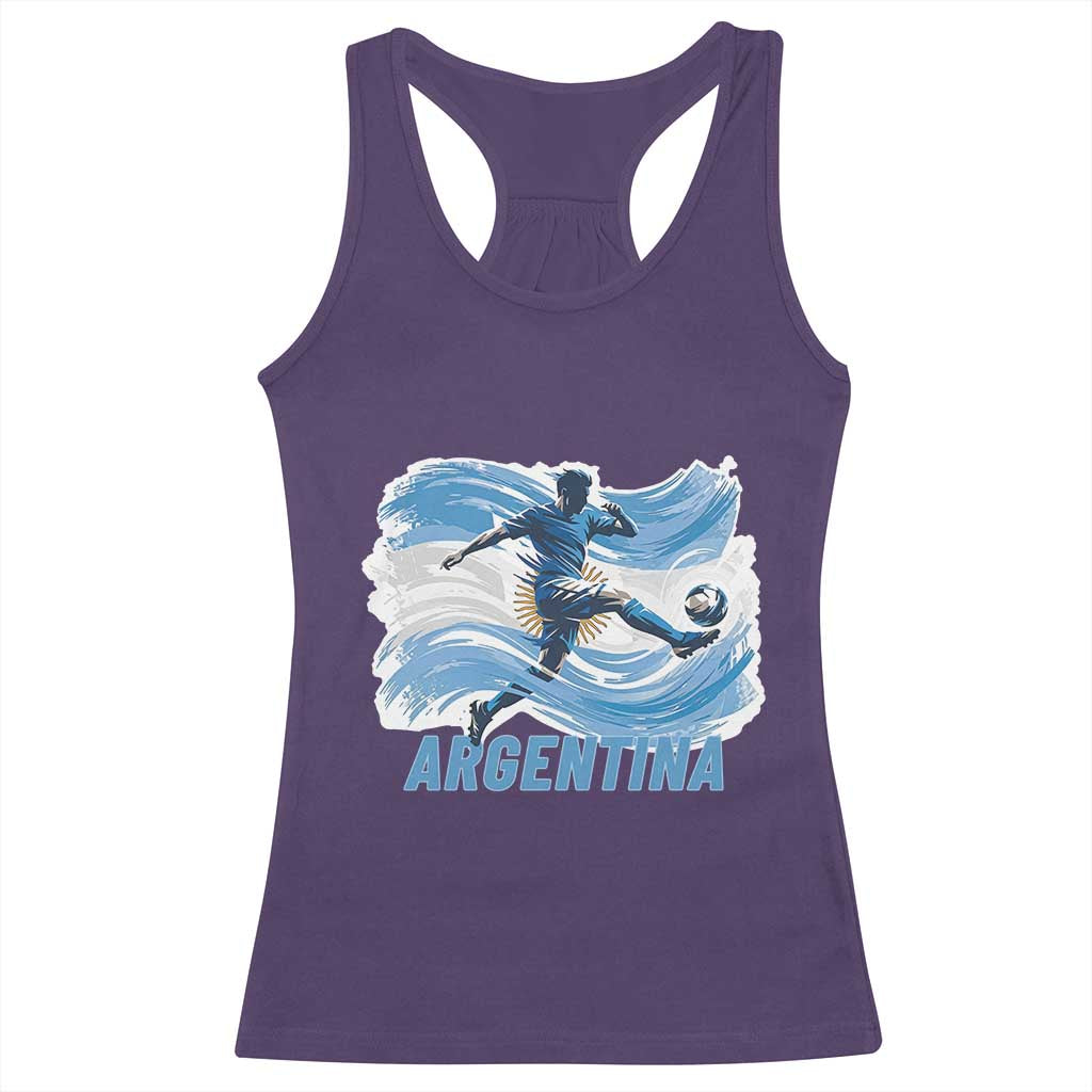 Argentina Soccer Fan Argentinian Flag Patriotic Sports Racerback Tank Top