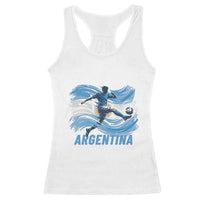 Argentina Soccer Fan Argentinian Flag Patriotic Sports Racerback Tank Top