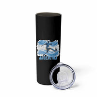 Argentina Soccer Fan Argentinian Flag Patriotic Sports Skinny Tumbler