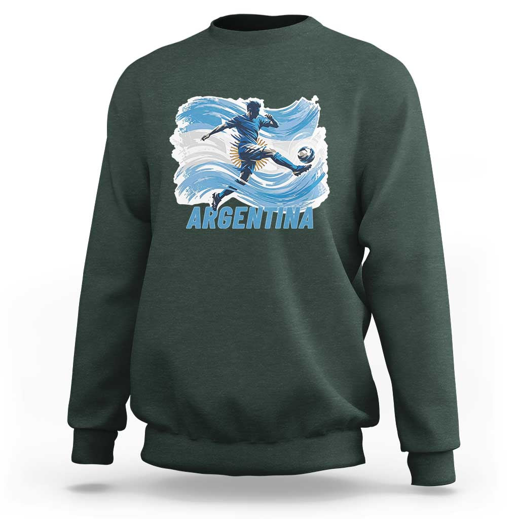 Argentina Soccer Fan Argentinian Flag Patriotic Sports Sweatshirt