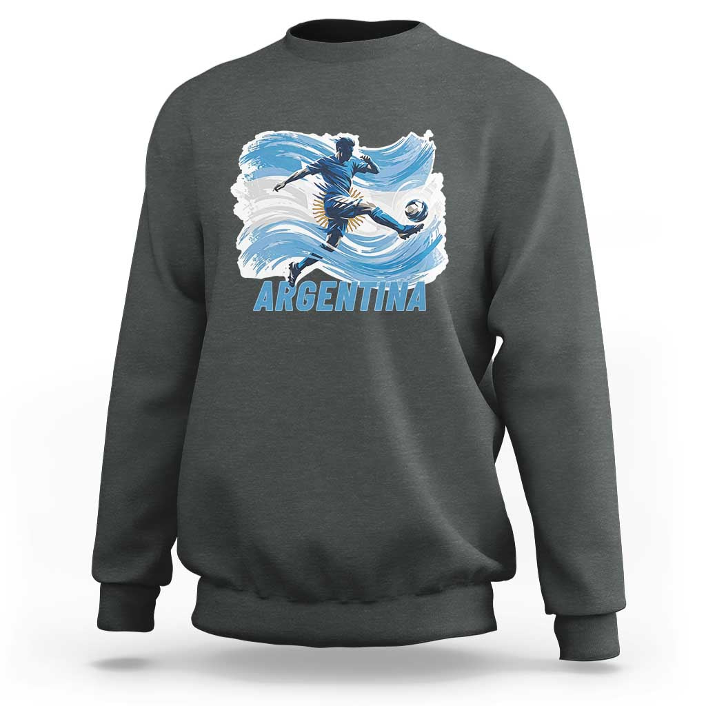 Argentina Soccer Fan Argentinian Flag Patriotic Sports Sweatshirt