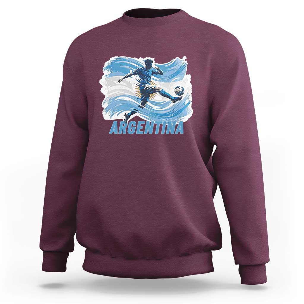 Argentina Soccer Fan Argentinian Flag Patriotic Sports Sweatshirt