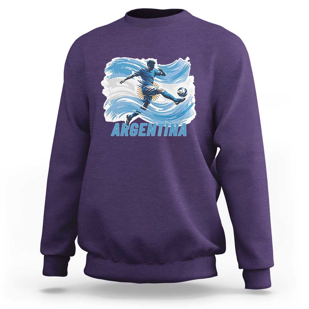 Argentina Soccer Fan Argentinian Flag Patriotic Sports Sweatshirt