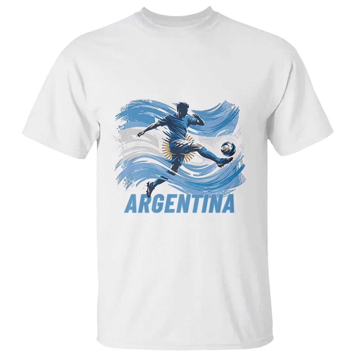 Argentina Soccer Fan Argentinian Flag Patriotic Sports T Shirt