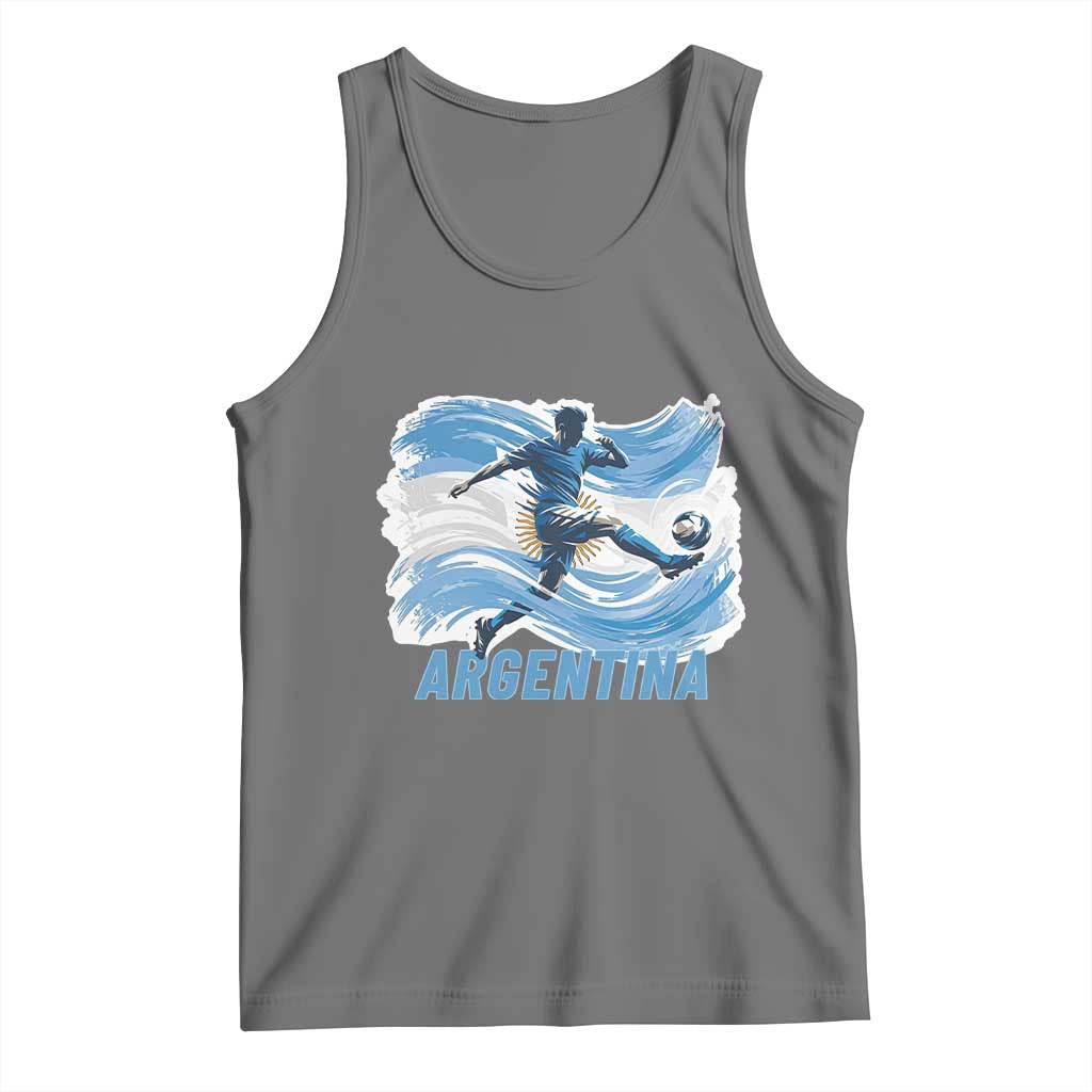 Argentina Soccer Fan Argentinian Flag Patriotic Sports Tank Top