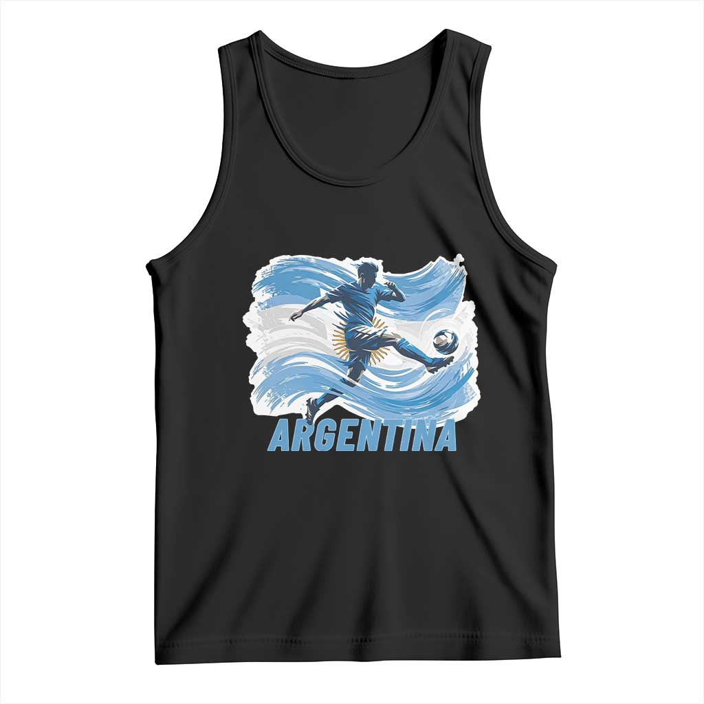 Argentina Soccer Fan Argentinian Flag Patriotic Sports Tank Top
