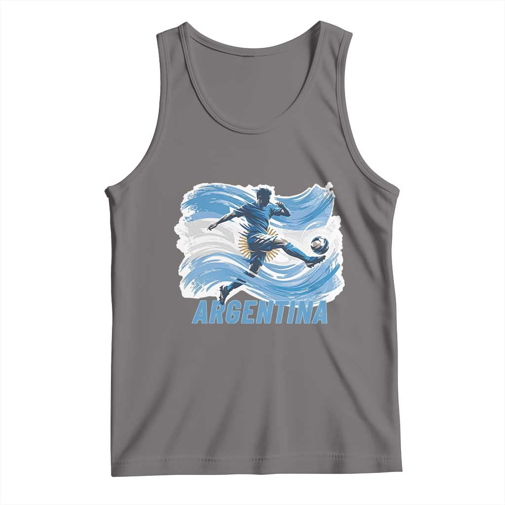 Argentina Soccer Fan Argentinian Flag Patriotic Sports Tank Top