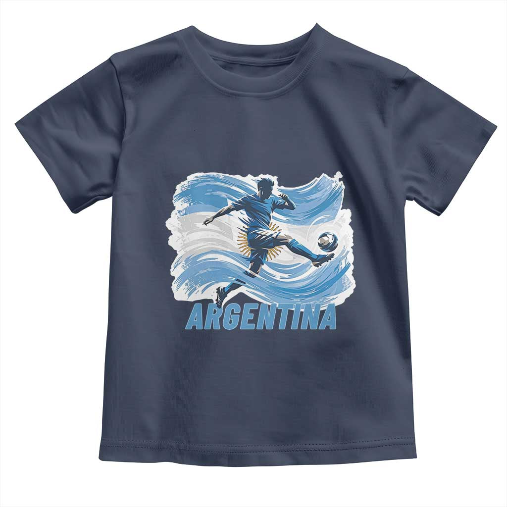 Argentina Soccer Fan Argentinian Flag Patriotic Sports Toddler T Shirt