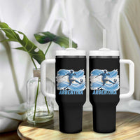 Argentina Soccer Fan Argentinian Flag Patriotic Sports Tumbler With Handle