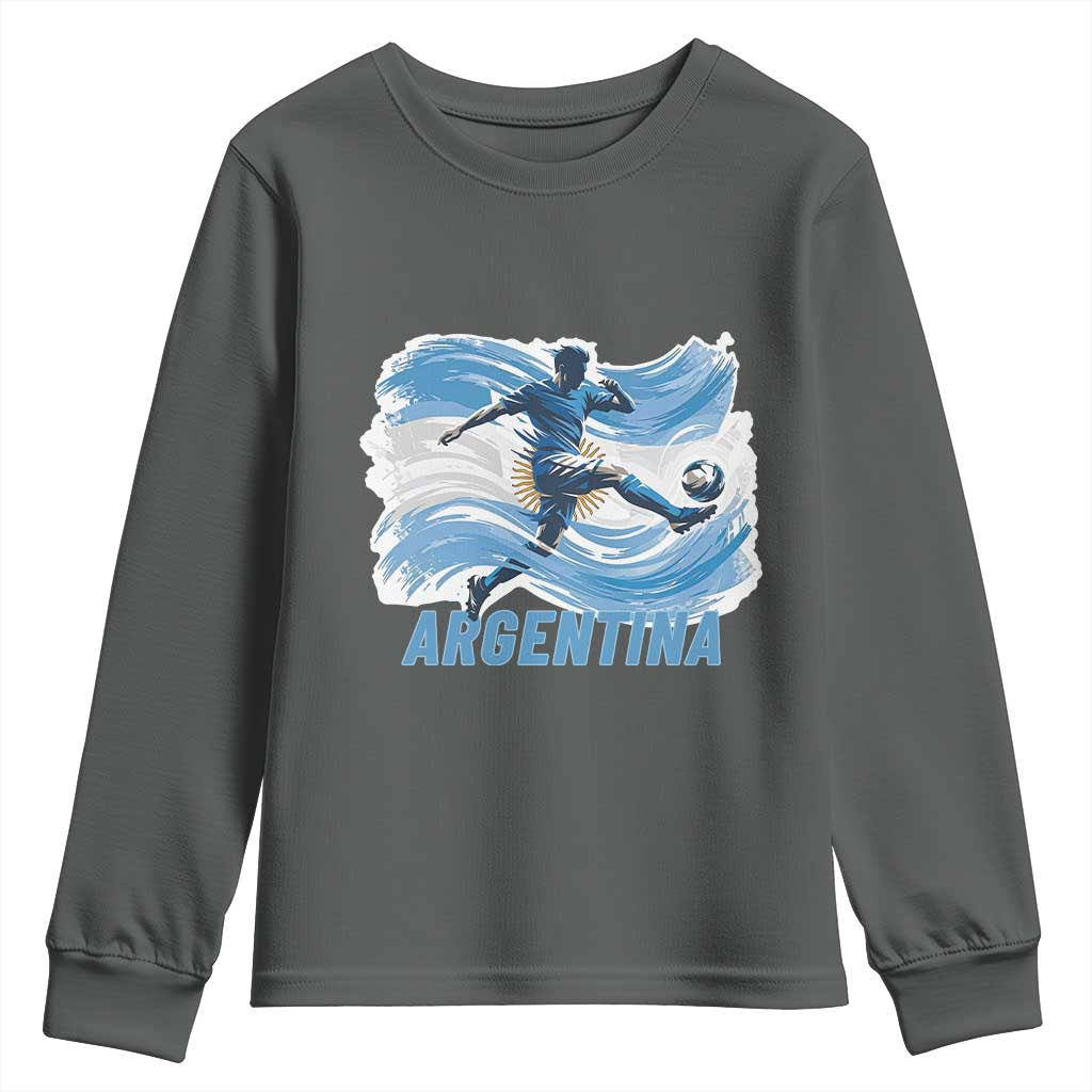 Argentina Soccer Fan Argentinian Flag Patriotic Sports Youth Sweatshirt