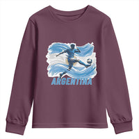 Argentina Soccer Fan Argentinian Flag Patriotic Sports Youth Sweatshirt