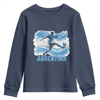 Argentina Soccer Fan Argentinian Flag Patriotic Sports Youth Sweatshirt